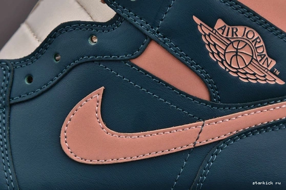 BQ6472-308  Dark Mid 1 BQ6472-308 Jordan (W) Green Teal 0721